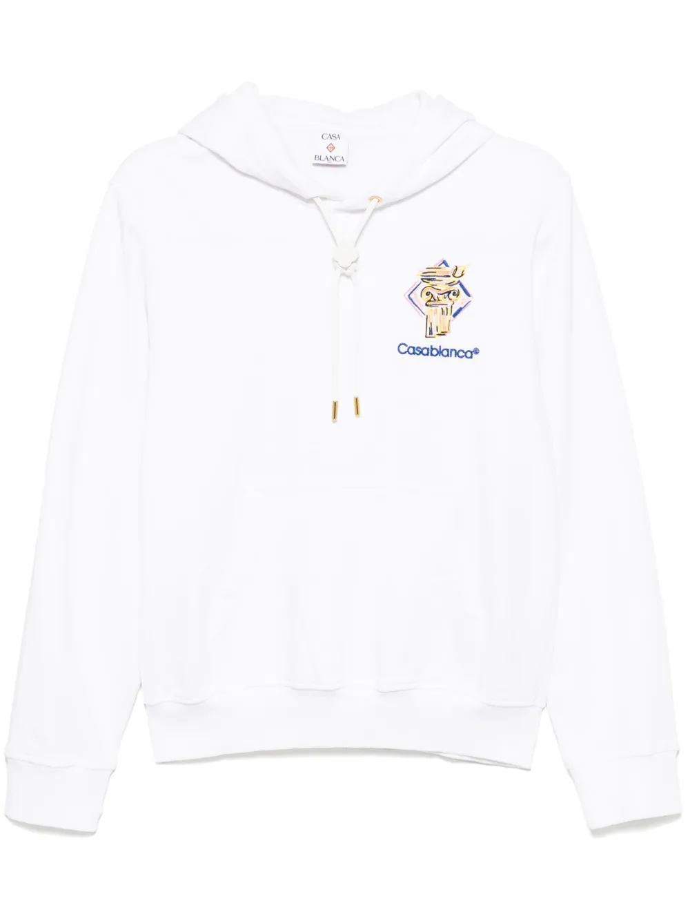 Casablanca embroidered logo hoodie