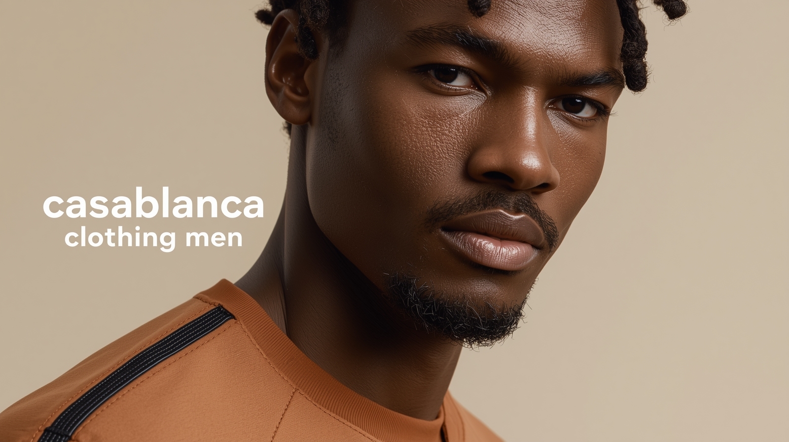 Casablanca menswear high-fashion banner